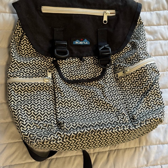 Kavu libby backpack black/ cream - Picture 2 of 15